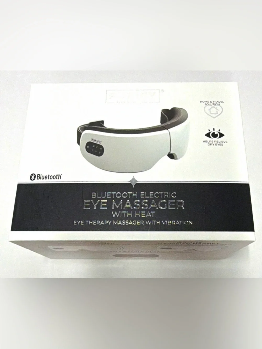 BLUETOOTH ELECTRIC EYE MASSAGER WITH HEAT EYE THERAPY MASSAGER WITH VIBRATION